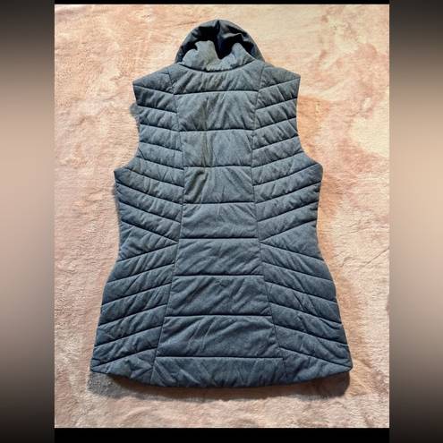 Calia by Carrie  Underwood Asymmetrical Zip Quilted Puffer Vest Gray Sz Xsmall