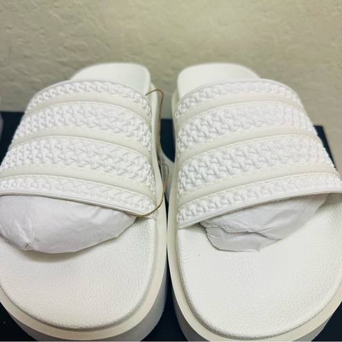 adidas Adilette Bonega Slides Cloud White Off White Off White (Women's)