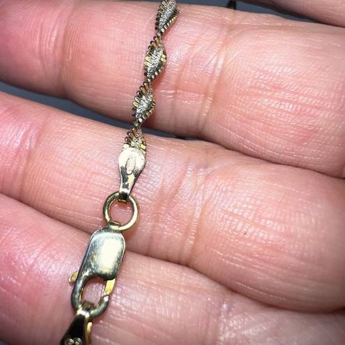 Twisted Vintage IBB 925 Italy  Two Tone Silver Bracelet