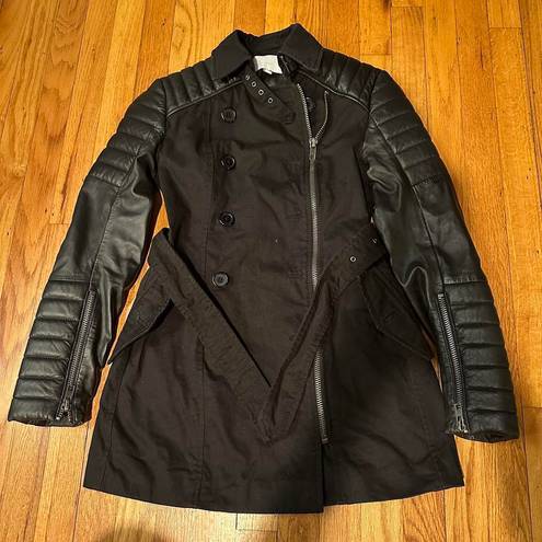 Walter Baker Leather Trench Jacket