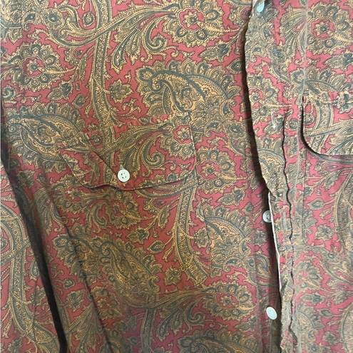 Polo  Ralph Lauren vintage paisley print button down shirt size large