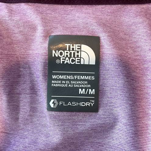 The North Face  Flash Dry Athletic Running Short Sleeve Shirt Purple Size Medium