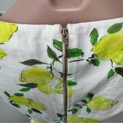 Kate Spade  Thalia Peplum Bow Top Lemons 4 Spring Shirt