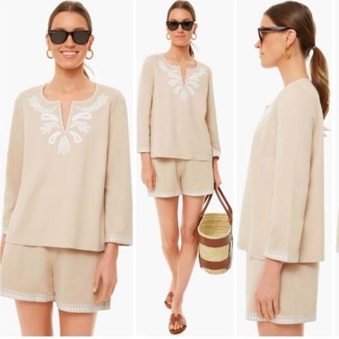Tuckernuck  Miguelina Embroidered Tunic Relaxed Fit Clean Girl Aesthetic Resort M