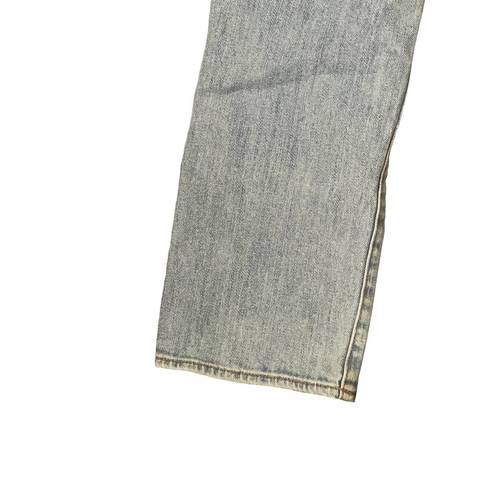 American Eagle  Womens Jeans Artist Crop Distressed Low-Rise Light Wash Denim 4