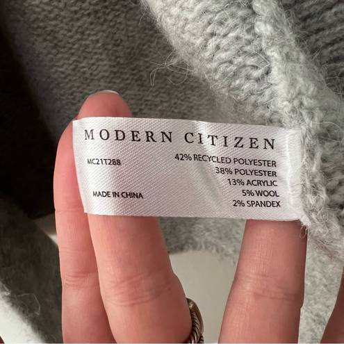 Modern Citizen  Gray Oversized Ribbed Open Cardigan XS/S