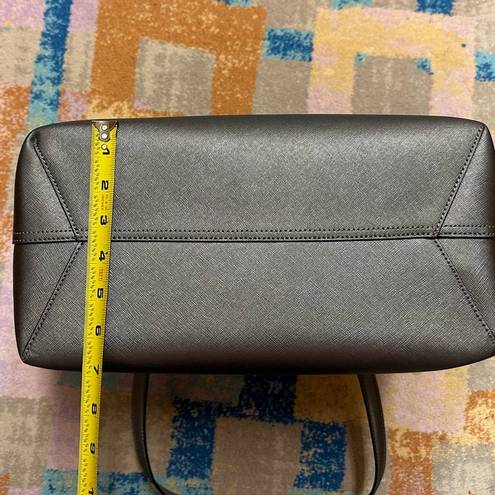 DKNY  Leather Gray Tote Bag