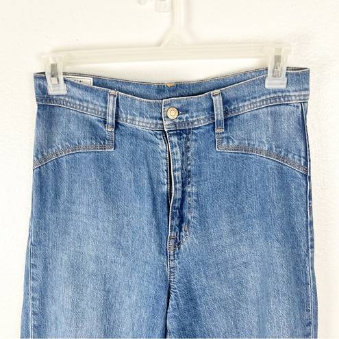 Gap  Medium Wash Sky High Wide Leg Denim Jeans, Size 8 Tall