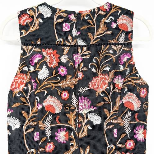 White House | Black Market  WHBM Womens Embroidered Floral Sheath Dress Size 8