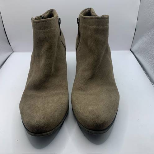 Blondo  Valli 2.0 Waterproof Suede Ankle Bootie Boot/Side Zip 10M Dark Taupe