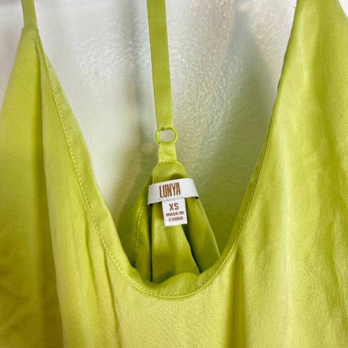 Mulberry LUNYA Washable  Silk Pajamas in Boundless Lime Size X-Small