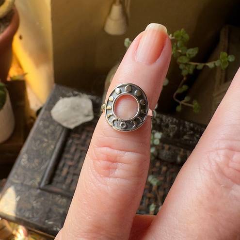 The Moon  Phases Sterling Silver Toe Ring