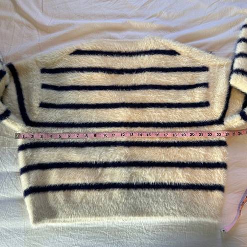 J.Crew  Sweater Lady Jacket Striped Brushed Yarn