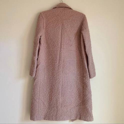 Helmut Lang Shaggy Alpaca and Virgin-Wool Blend Coat size XS extra small