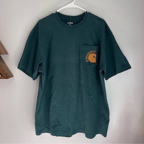 Carhartt Dark Green Logo T-Shirt