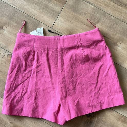 ZARA 4/$25 NEW  Linen Blend Skort Pink Sz XS