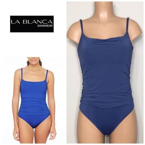 La Blanca  soft blue swimsuit. New