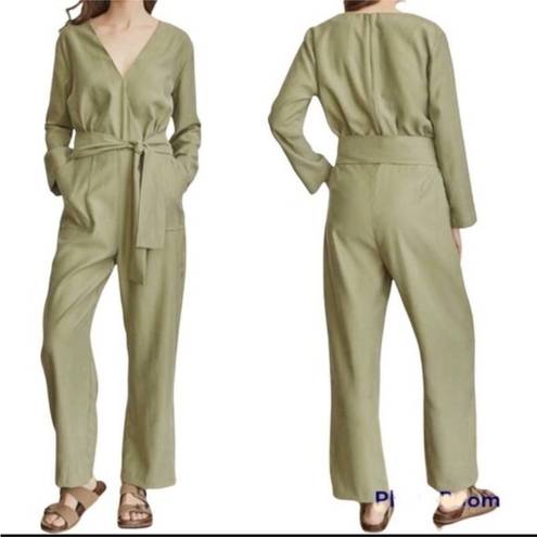 Elizabeth and James  UTILITY SAGE OLIVE ARMY GREEN JUMPSUIT XXL