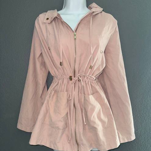 Chocolate Pink Anorak Rain Jacket Wind Breaker Coat Womens Jacket Medium