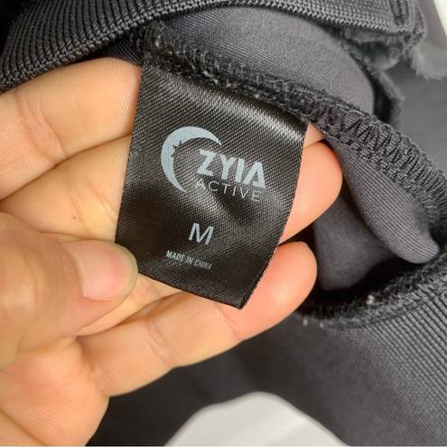 Zyia  black mesh primo activity zip up jacket size medium athletic running