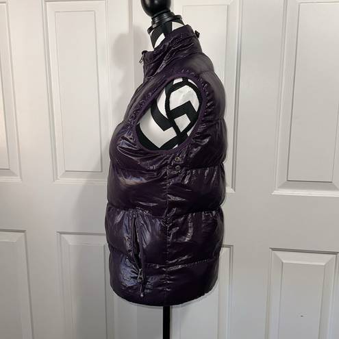 Bershka  STREET BRANDING Purple Puffer Vest