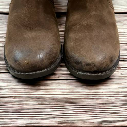 Teva  Anaya Chelsea Waterproof Brown Leather Boots Booties Size 6.5‎