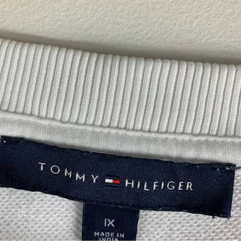 Tommy Hilfiger  Oversized White Crew Neck Sweater