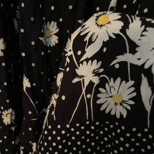 Krass&co River Ridge Trading  vintage polka dot Daisy full skirt