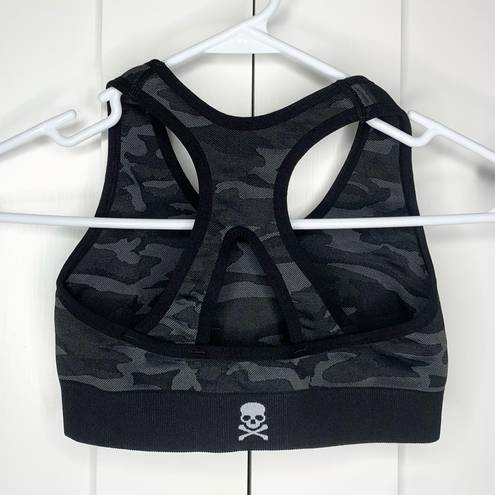 Soul Cycle Seamless Camo Sports Bra Black