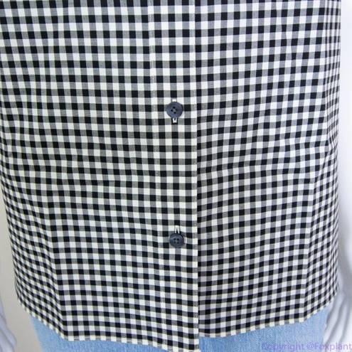 Kate Spade NWT  Mini gingham sleeveless top , Black and white