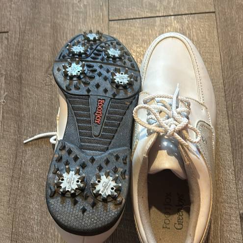 FootJoy  GreenJoys Women's Size 8.5 W White Leather Golf Shoes
