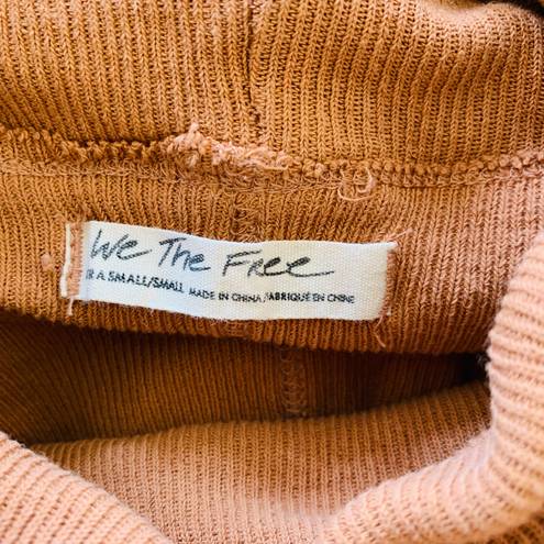 Free People We the Free Pullover Turtleneck Top in Terra Cotta size XS/S