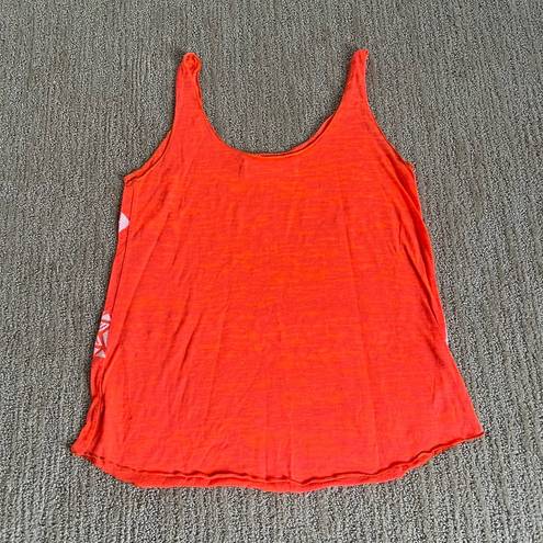 Vintage Havana  Orange Aztec Print Tank Top