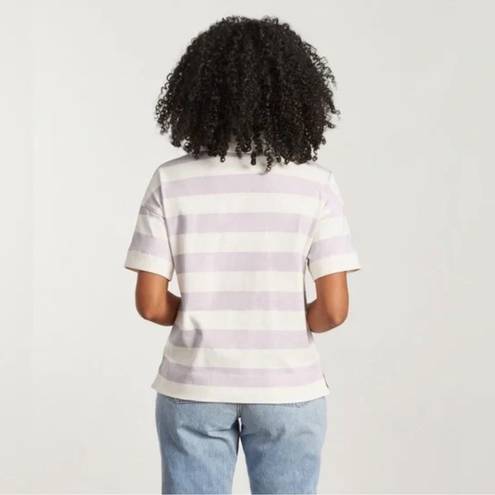 Everlane  Organic Cotton Striped Polo Shirt Size Small