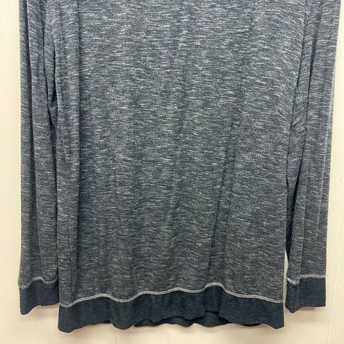 Felina  Space Dye Charcoal Women's Athleisure Sweatshirt Size Large Soft Cozy