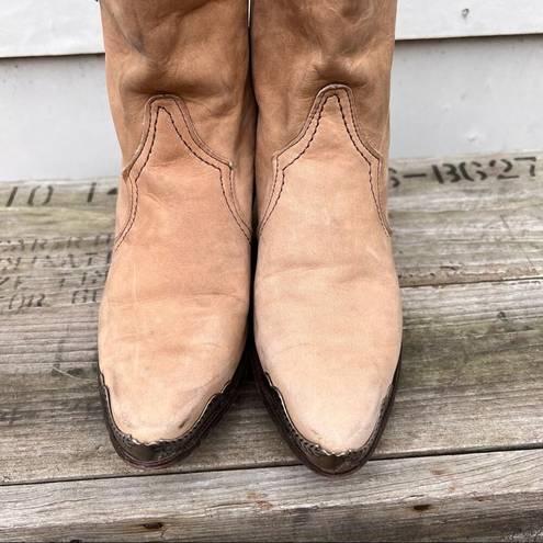 Laredo Vintage  tan suede leather cowgirl western boots