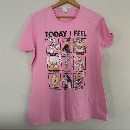 Krass&co 🦋 Port &  Pink Looney Tunes Funny Emotions Short Sleeve T-Shirt XL