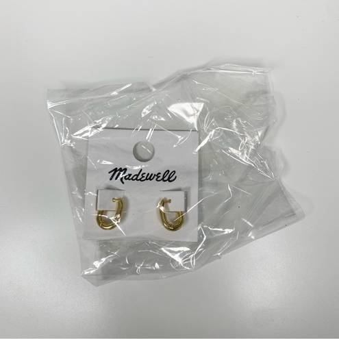 Madewell NWT  Carabiner Mini Hoop Earrings Vintage Gold