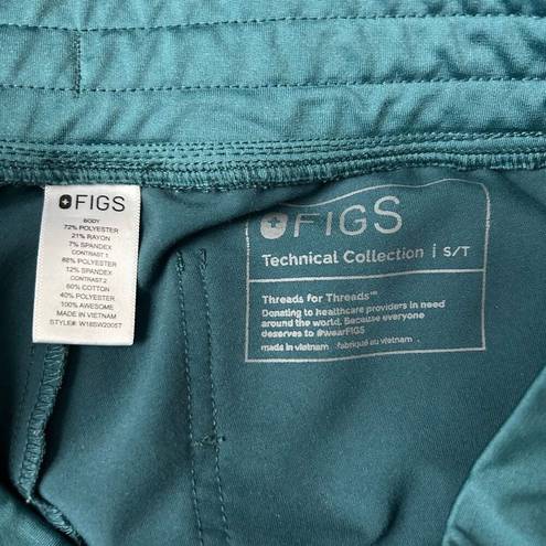 FIGS  Zamora Jogger Scrub Pants Caribbean Blue Size Small Tall