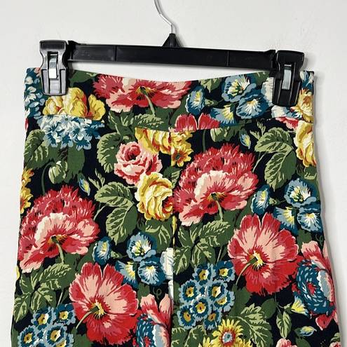 ZARA  Floral Cropped Wide Leg Trousers