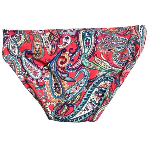 Tommy Bahama  Paisley Keys Twist Band High Waist Bikini Bottom Small NWT