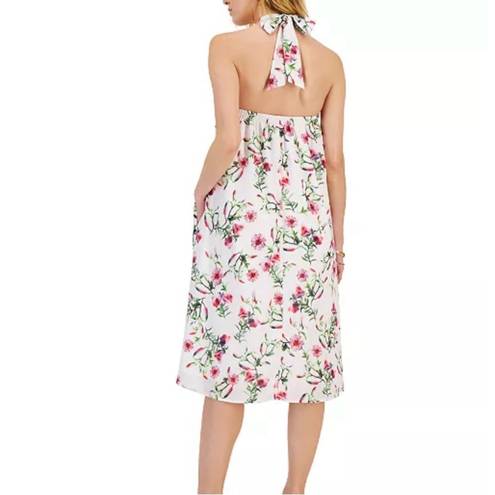 INC Women’s Printed Halter Neck Floral Midi Dress size Medium NWT