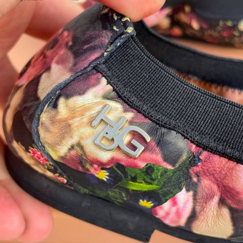 Givenchy rose floral-print camouflage elasticated ballet flats size 36.5 US 6