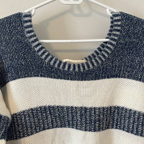 Vintage Havana  blue and white stripped sweater