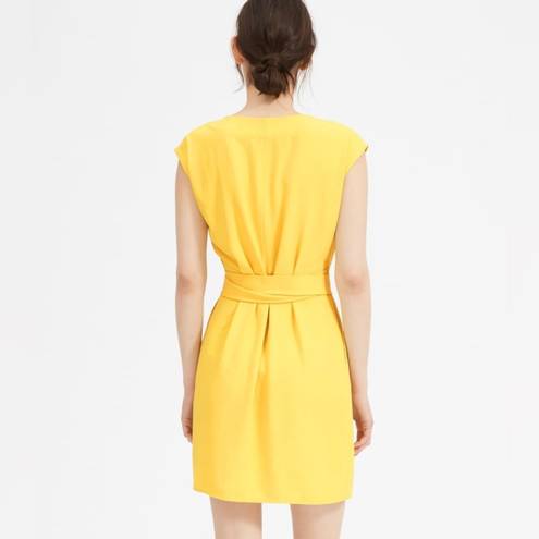 Everlane The Japanese GoWeave Short-Sleeve Mini Wrap Dress