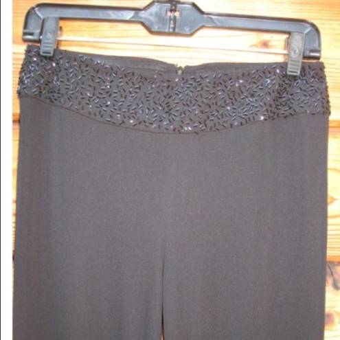 Laundry by Shelli Segal Black Flare Leg Knit Pants