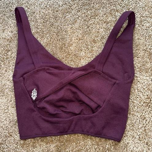 Free People  Movement Seamless Be First Top In Maroon Sz M