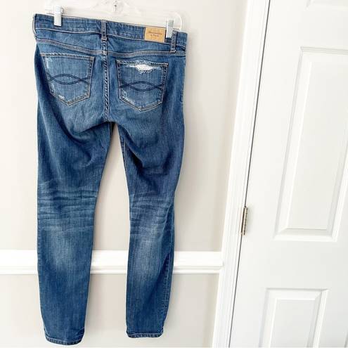 Abercrombie & Fitch Y2k  Distressed Ripped Denim Jeans Size 28 (6)