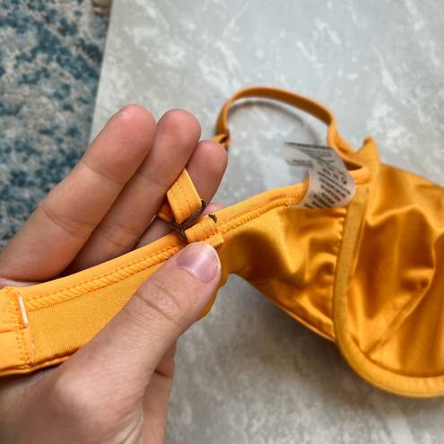 Kittenish [] padded underwire bikini top- Goldenrod color size small