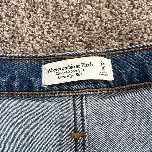 Abercrombie & Fitch The Ankle Straight Ultra High Rise Jeans